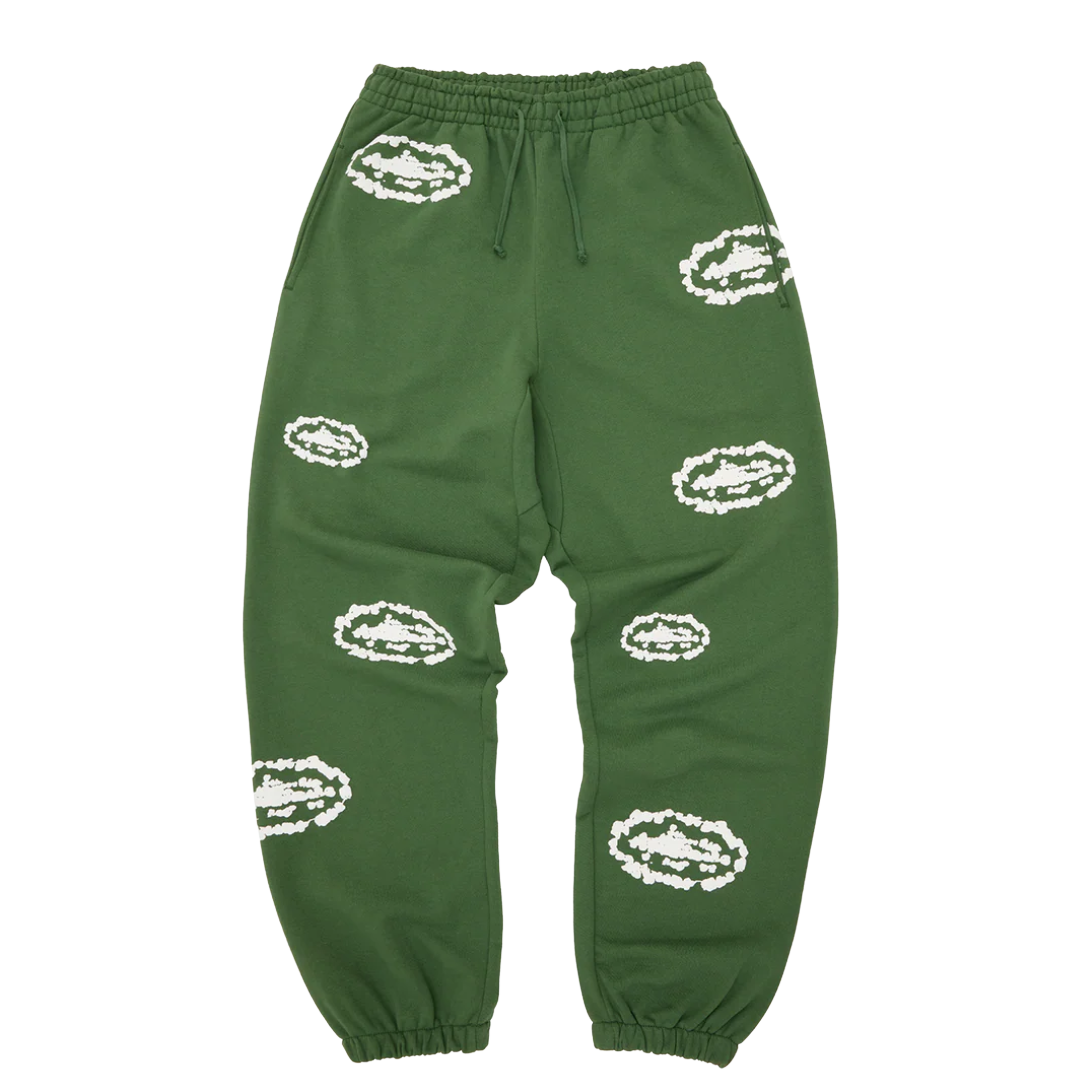 Corteiz x Denim Tears Island Wreath Sweatpant Green