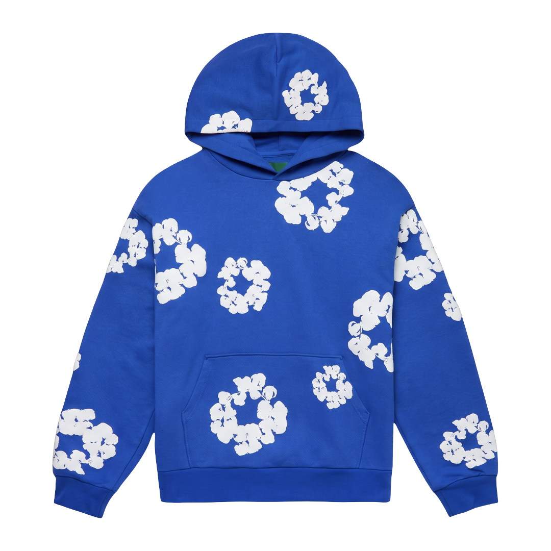 Denim Tears The Cotton Wreath Hoodie Royal Blue