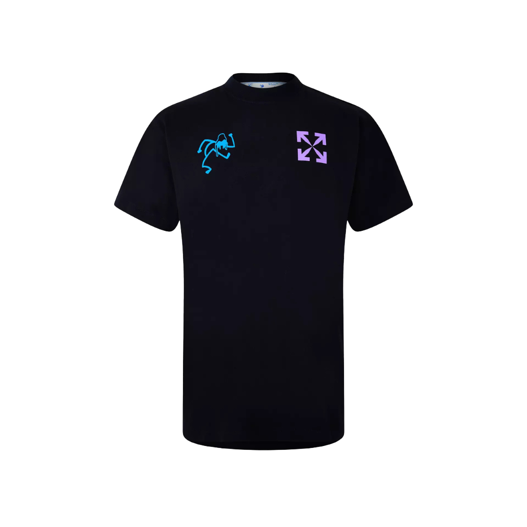 Off-White 90's Liquid Oversized T-Shirt Black