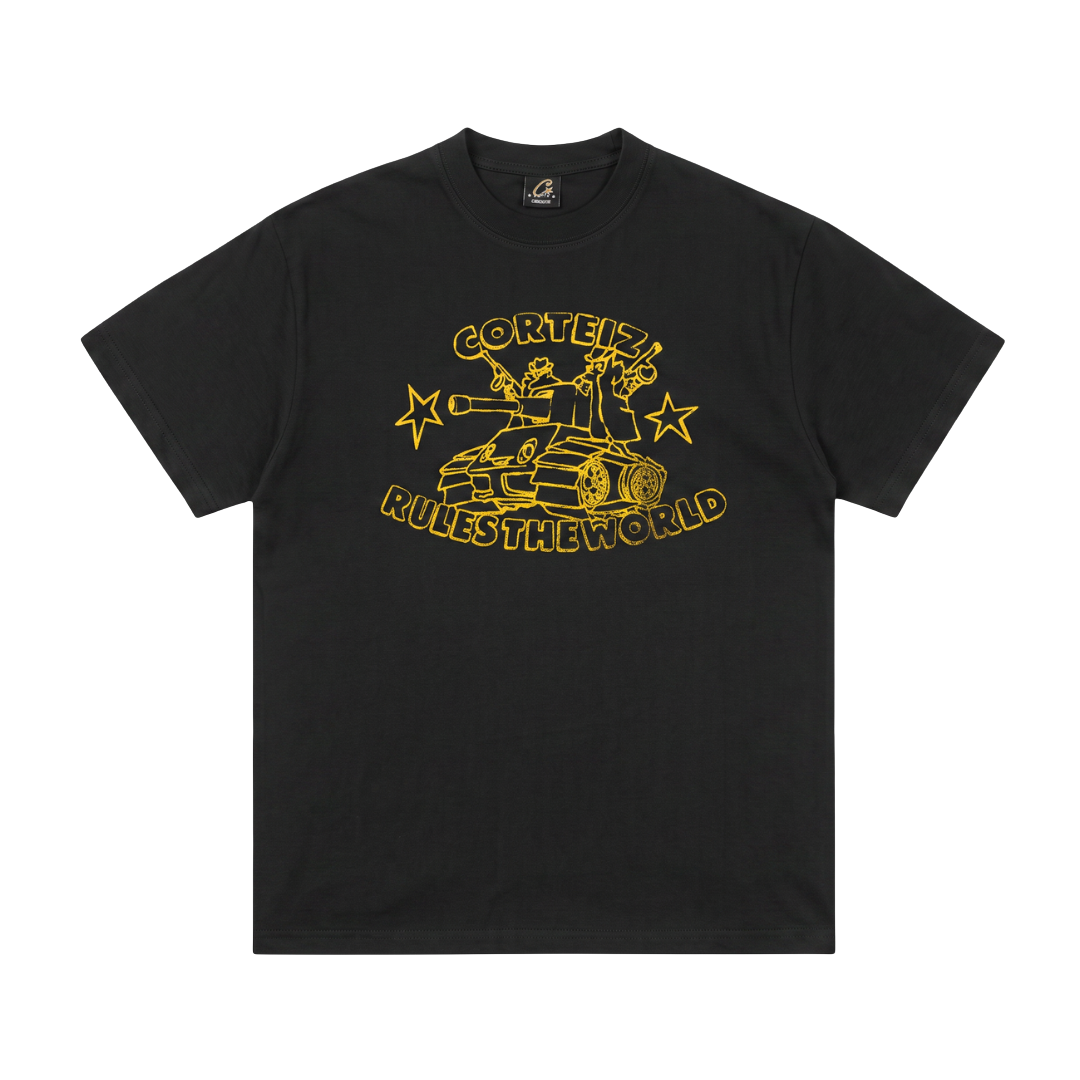 Corteiz Rules The World Tank Tee Black