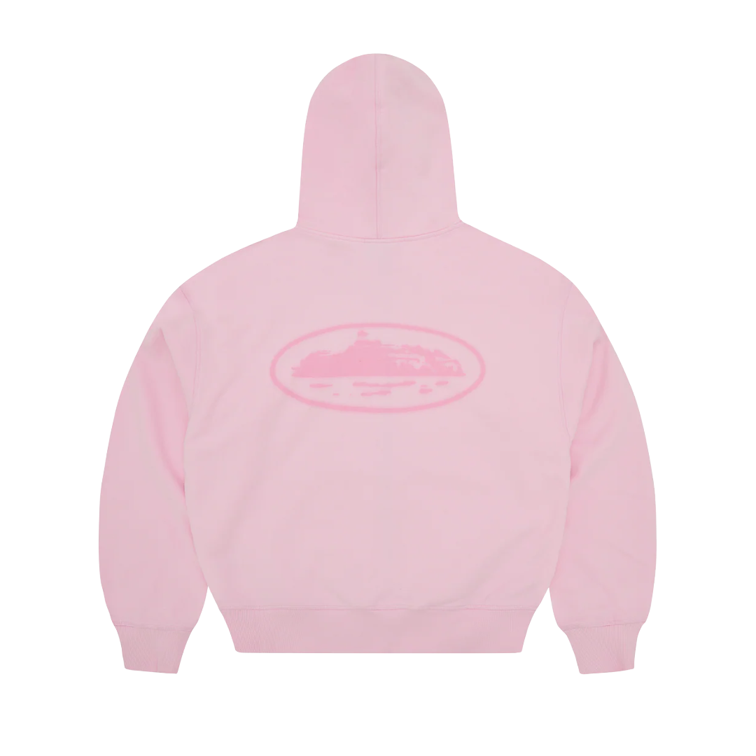 Corteiz Island Knockout Zip Hoodie Pink