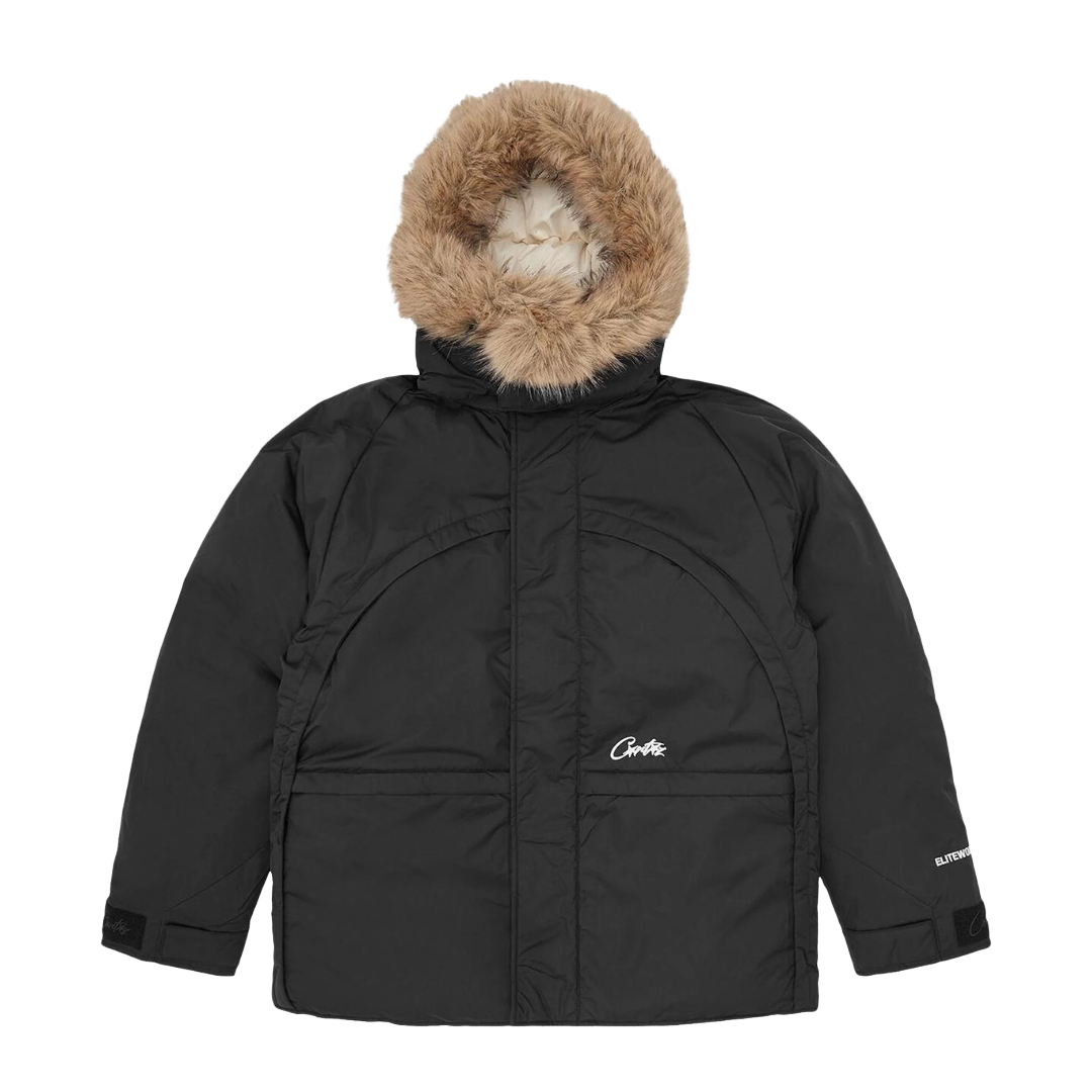 Corteiz Bolo Big Island Fur Black Jacket