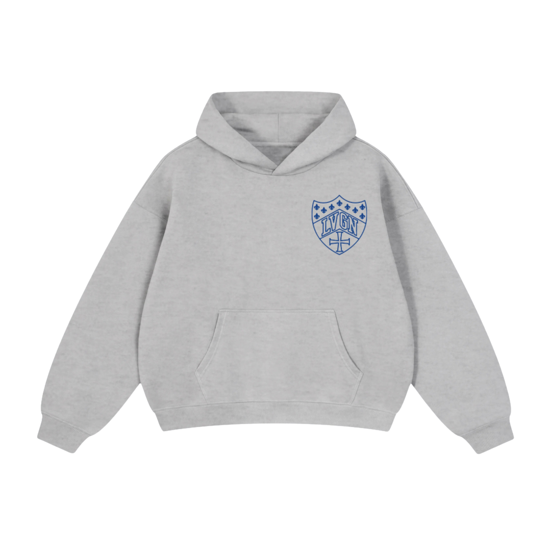 LVGN - Grey Heraldic Hoodie