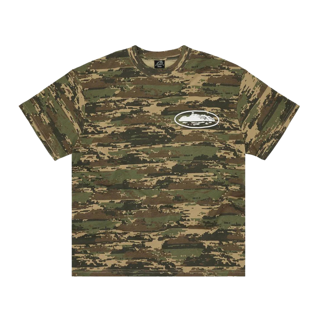Corteiz Island Puff Print Tee Digi Camo