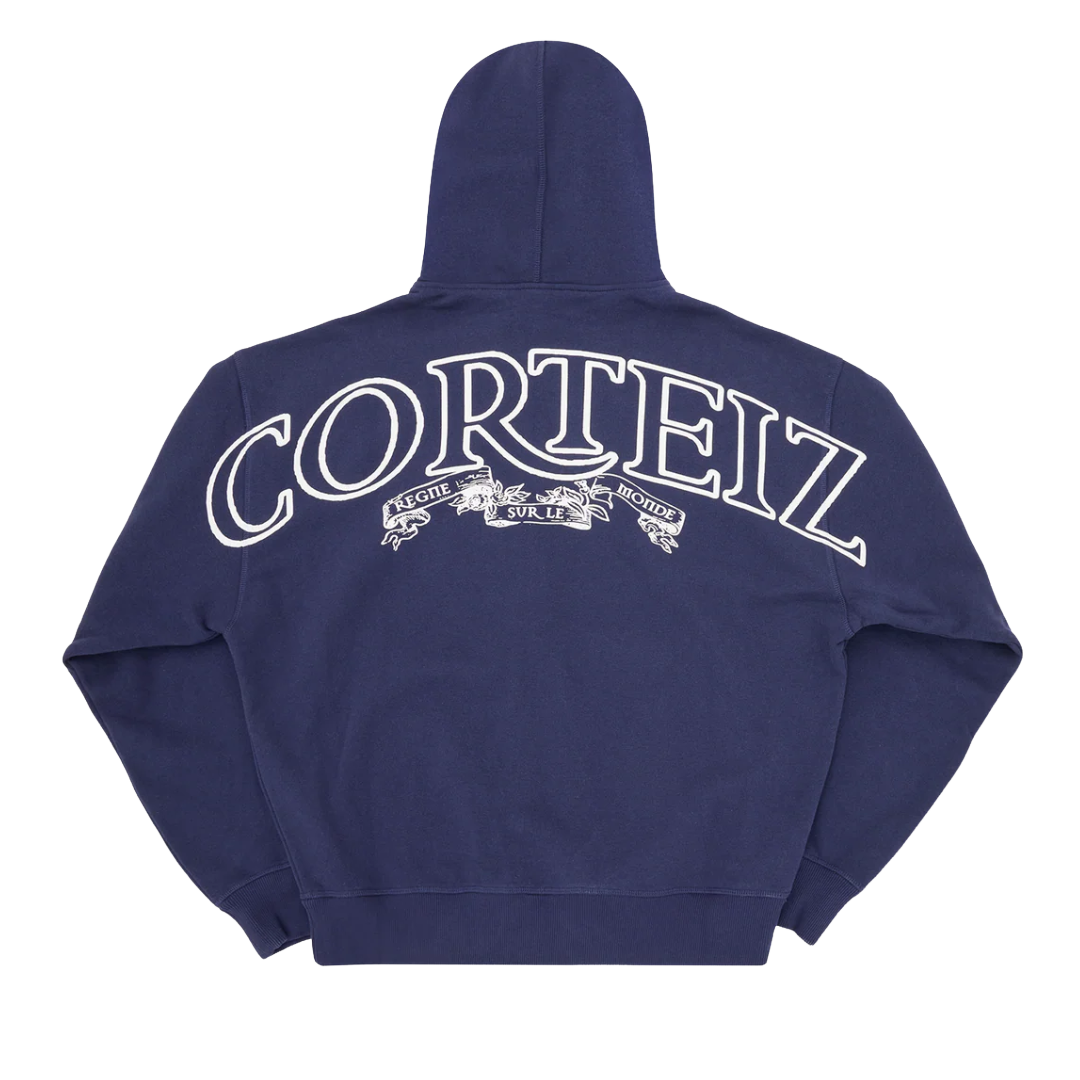 Corteiz Superior Royale Zip Hoodie Navy