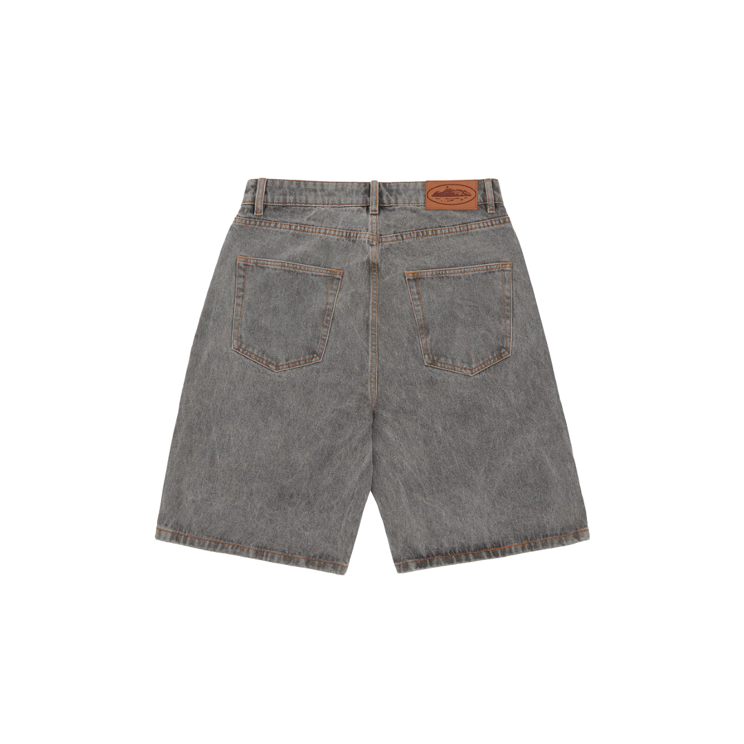 Corteiz Alcatraz Shorts Denim Light Grey