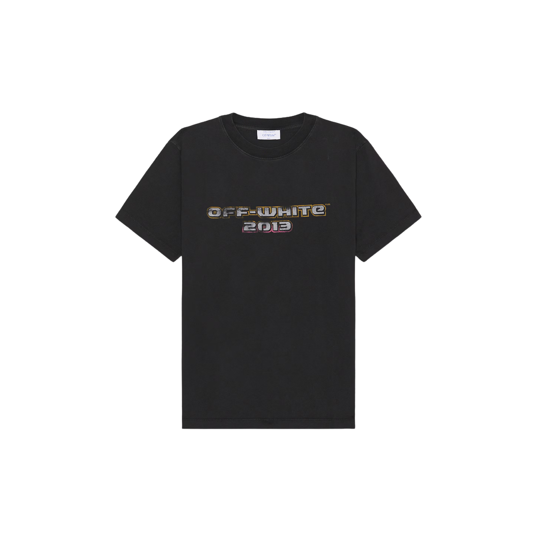 Off White Digit Bacchus Crew Neck T-Shirt Black