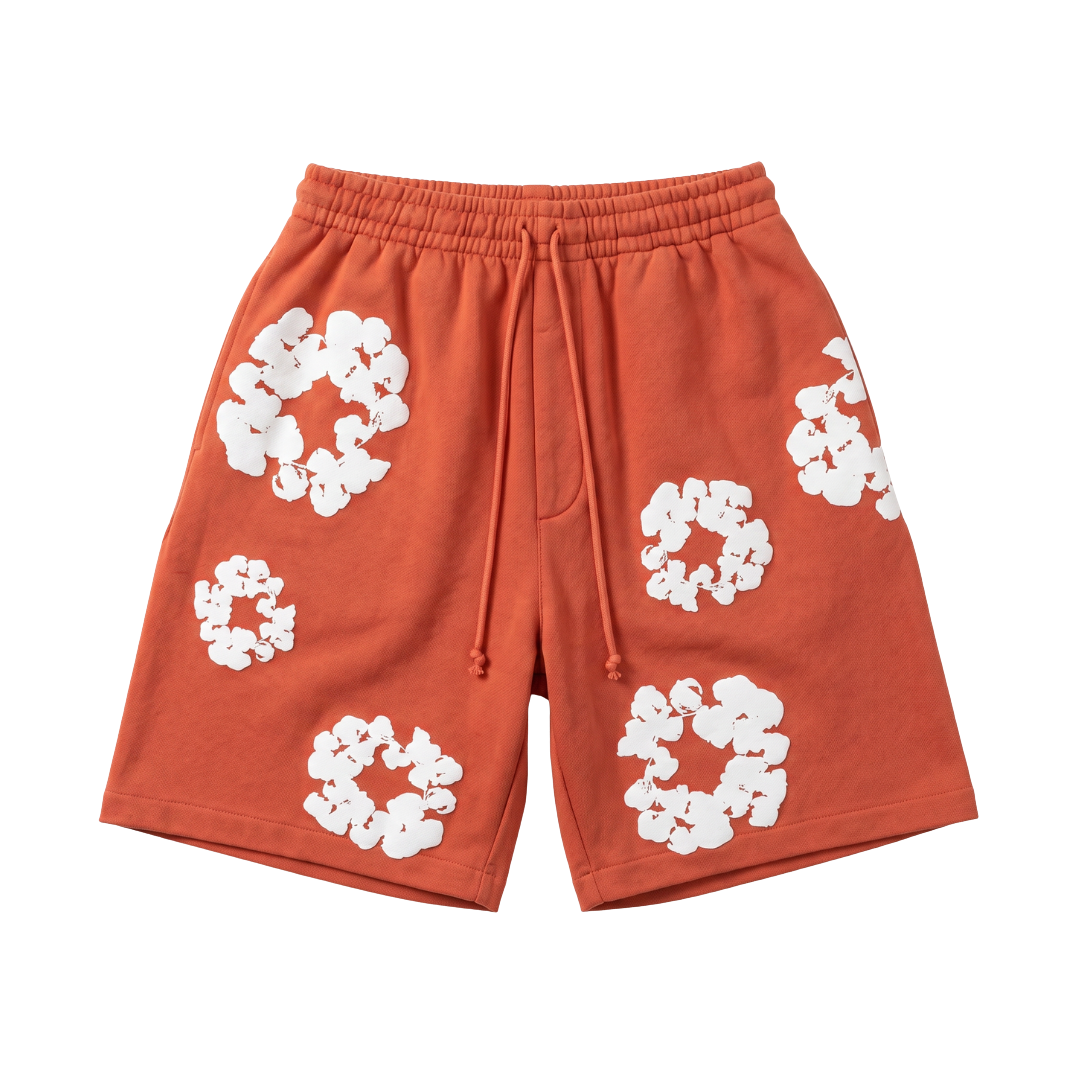 Denim Tears The Cotton Wreath Shorts Orange