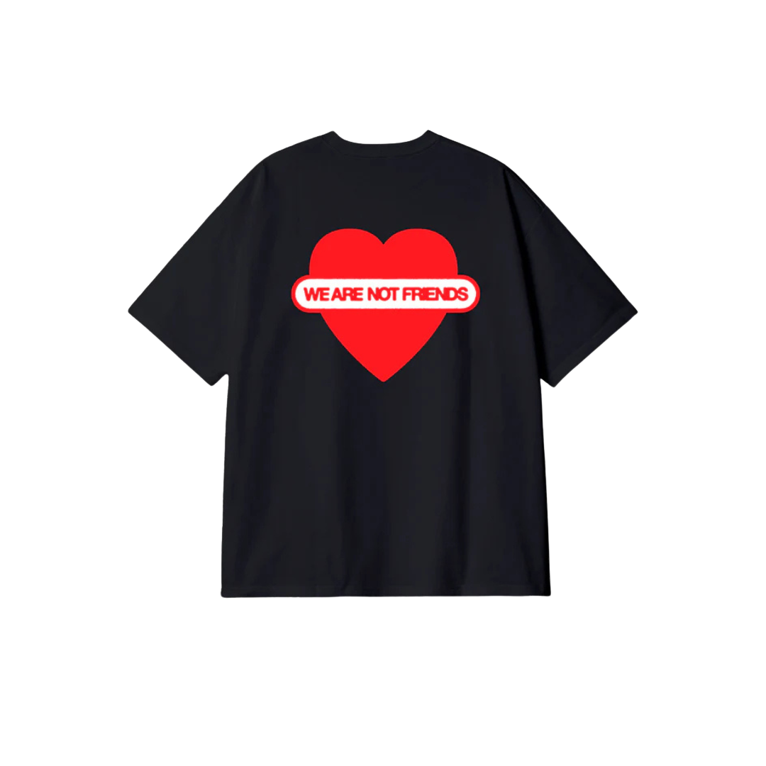 We Are Not Friends - Union Love Black Boxy T-Shirt