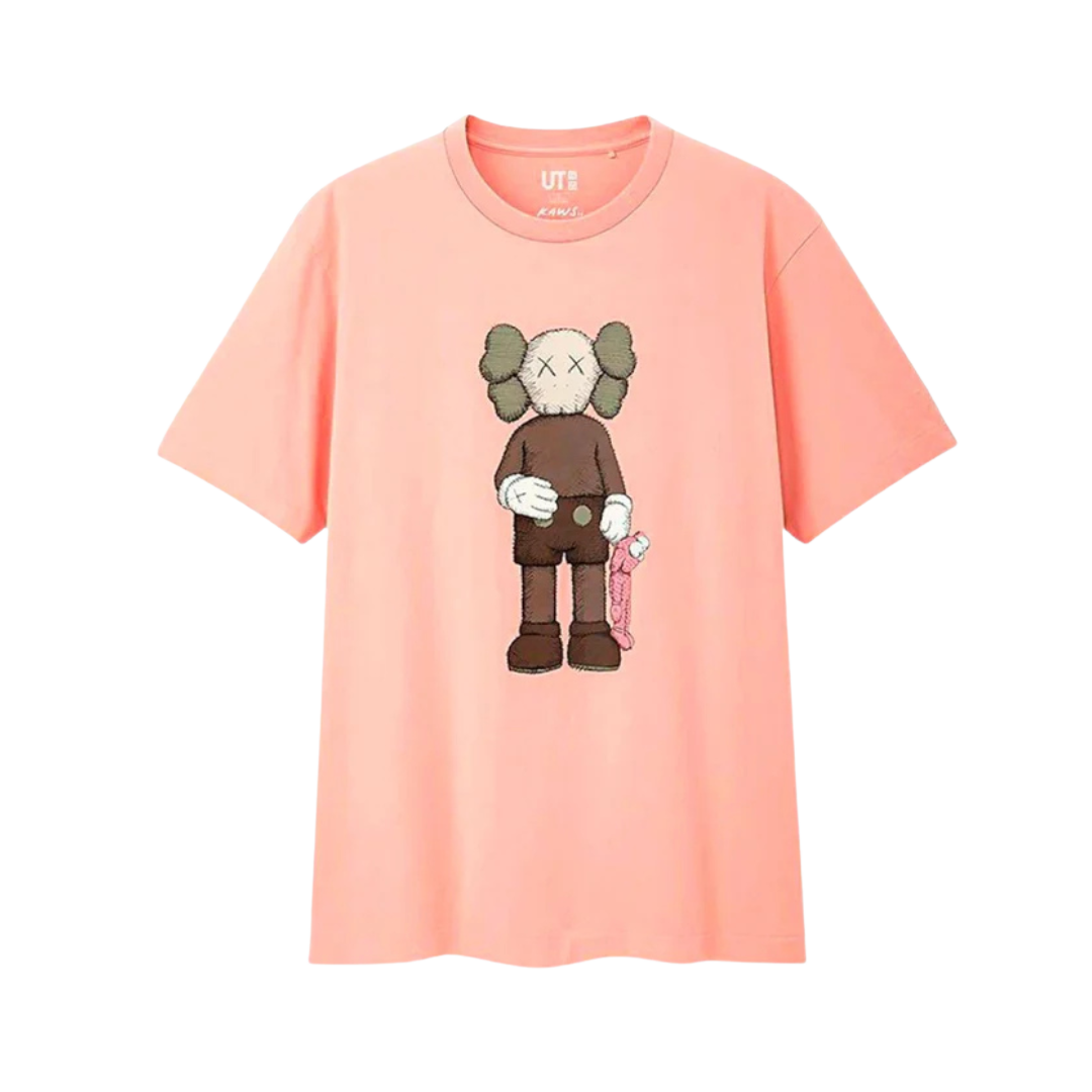 KAWS x Uniqlo Companion Tee Pink