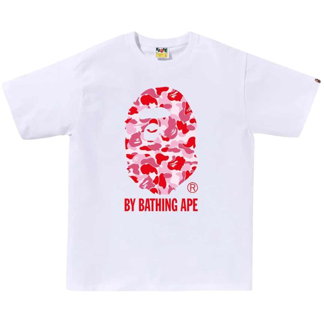 Bape ABC Camo By Bathing Ape Tee (SS25) White/Pink