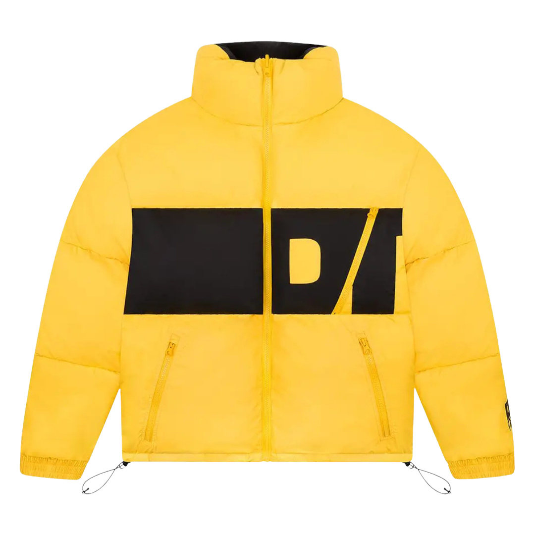 Denim Tears DT Outdoor Puffer Jacket Black/Yellow