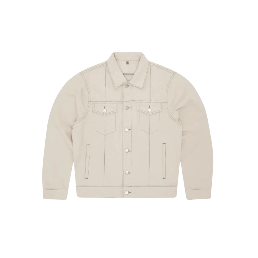 Corteiz C-Star Denim Trucker Jacket Natural