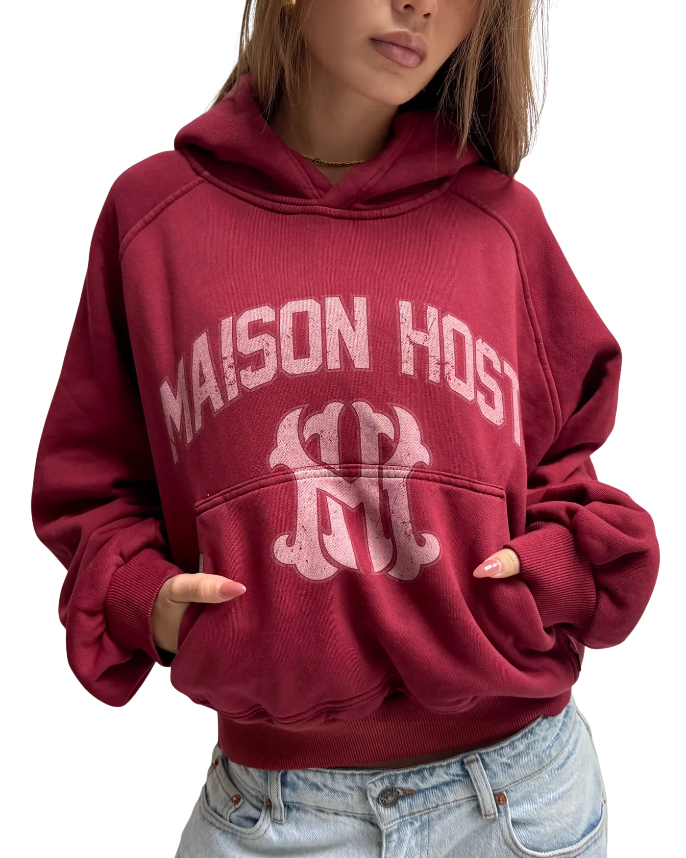 Host - Home Dyed Red Hoodie