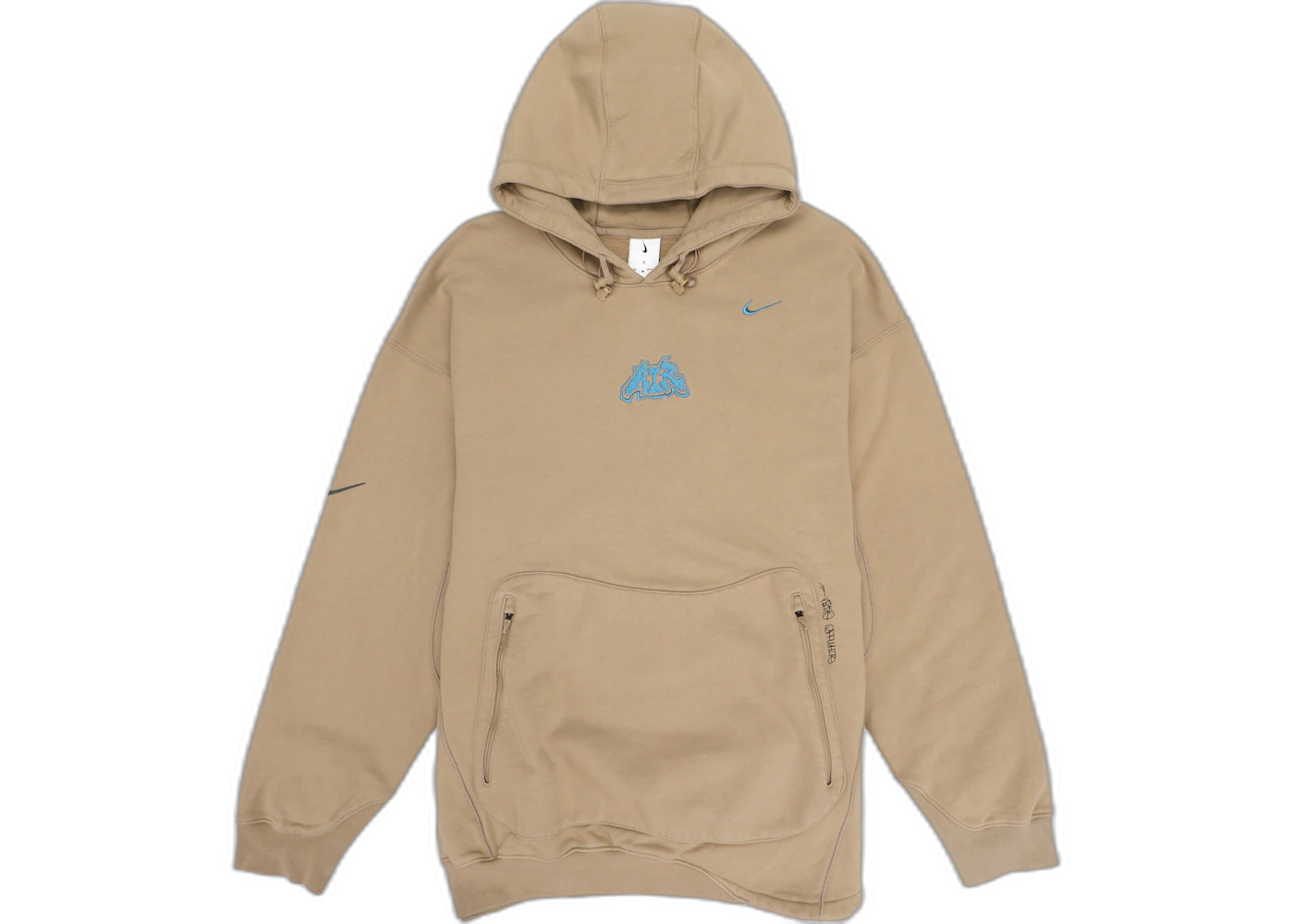 Off White X Nike 006 Fleece Hoodie Beige