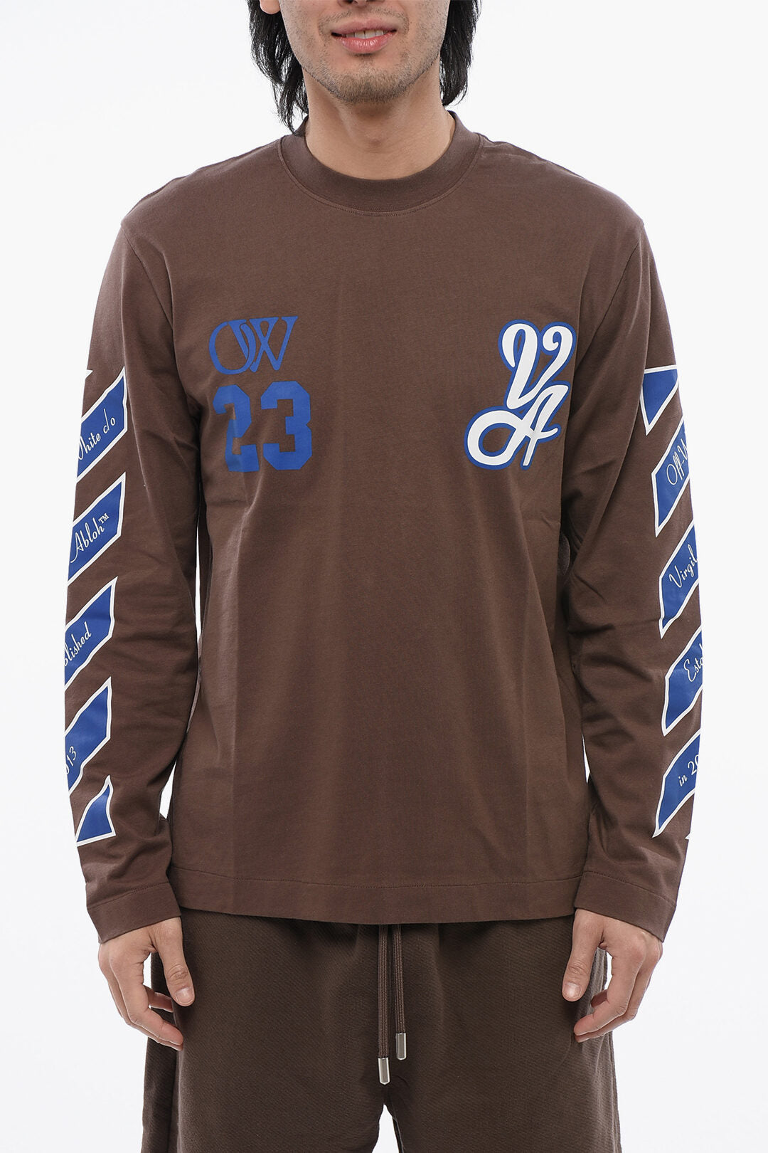 Off White - Printed Rain Drum Long Sleeved T-shirt