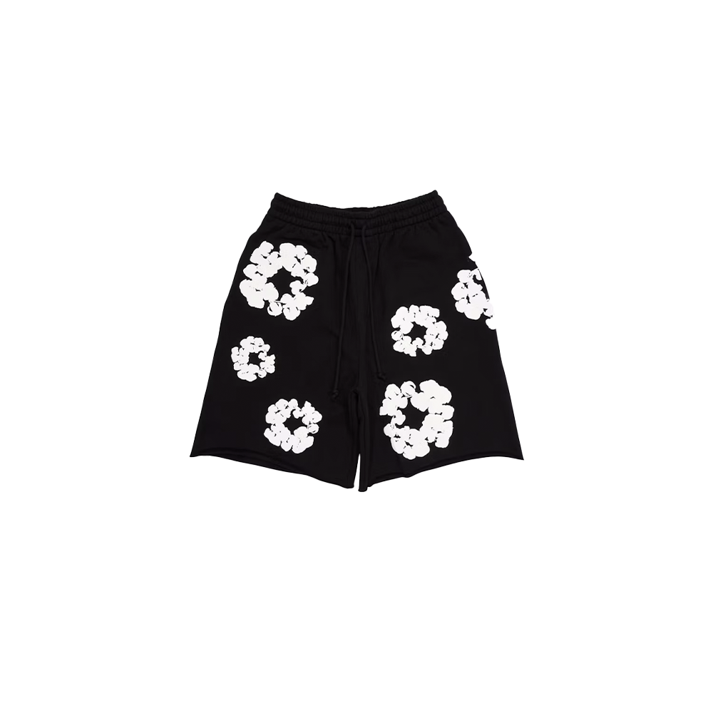 Denim Tears The Cotton Wreath Shorts Black