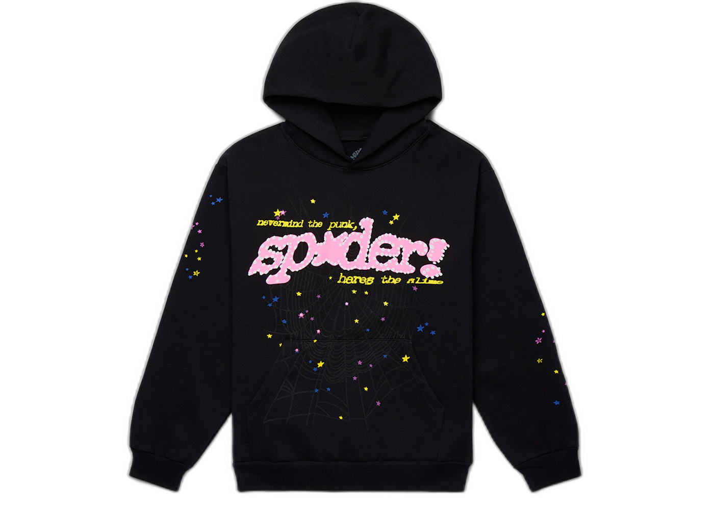 Sp5der P*NK V2 Hoodie Black