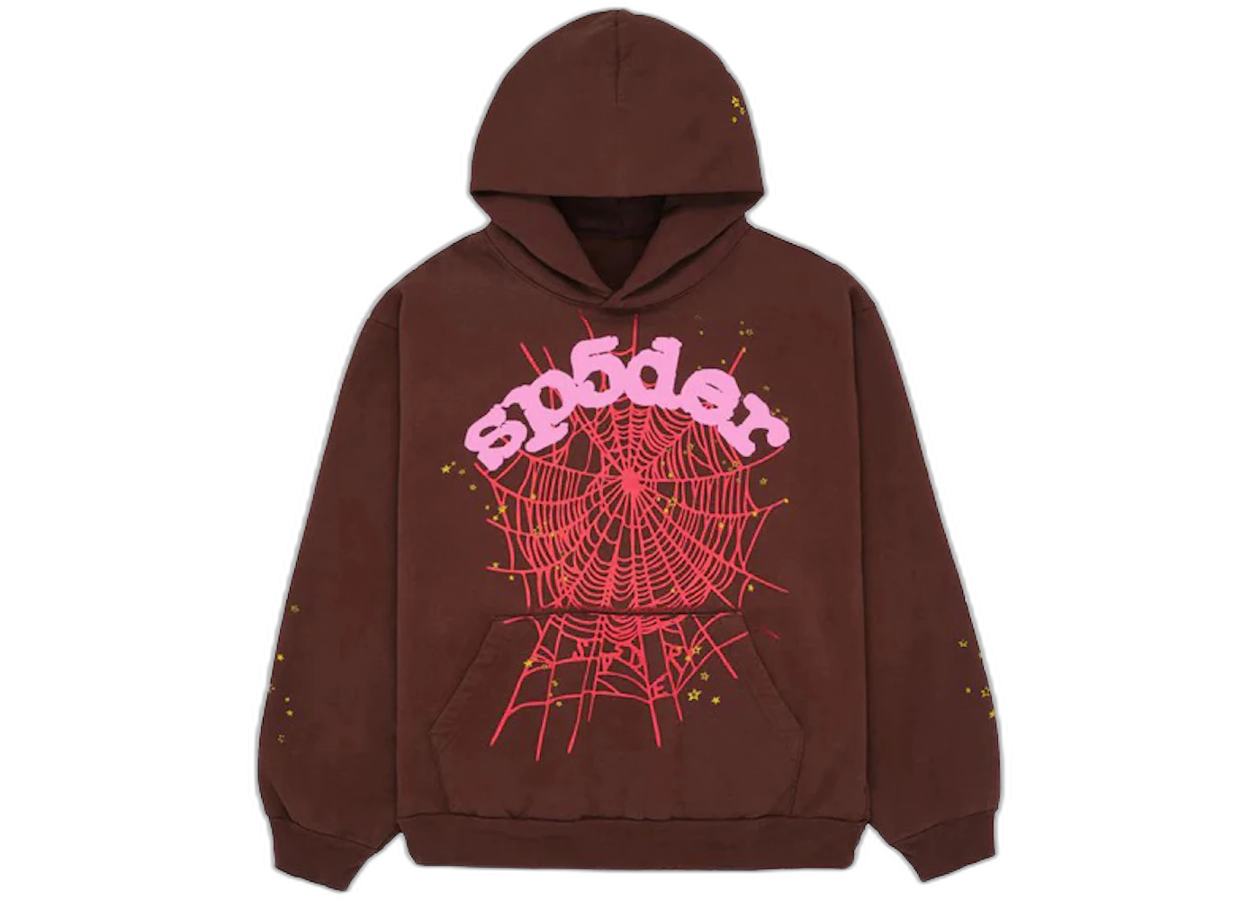 Sp5der Web Hoodie Brown