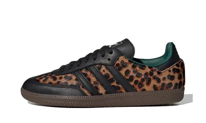 Adidas Samba OG Black Green Leopard