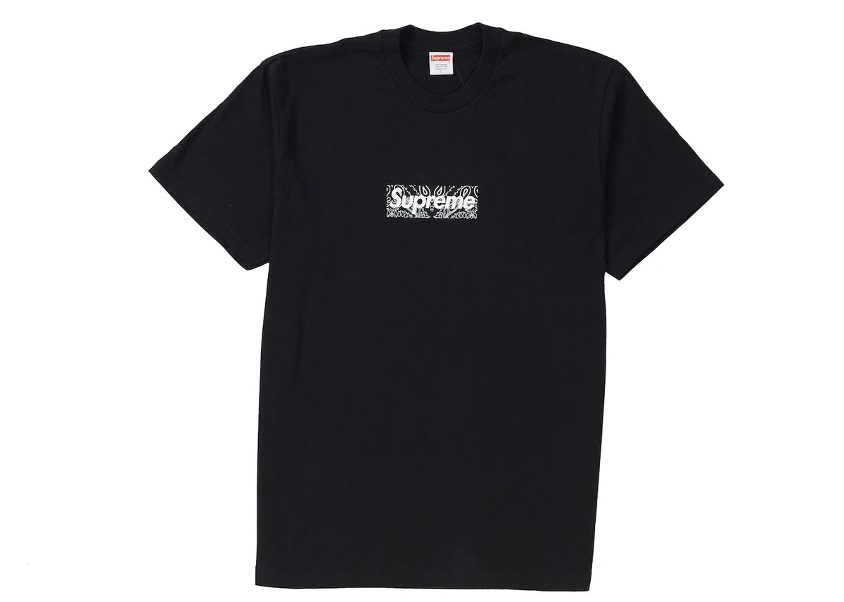 Supreme Bandana Box Logo Tee 【ショッパー付き】 Supreme - Box Logo Bandana Black