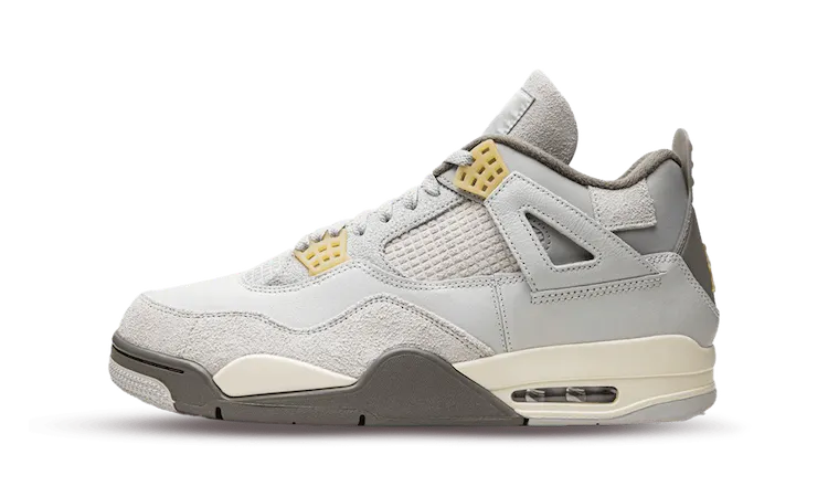 Jordan 4 gris con top verde